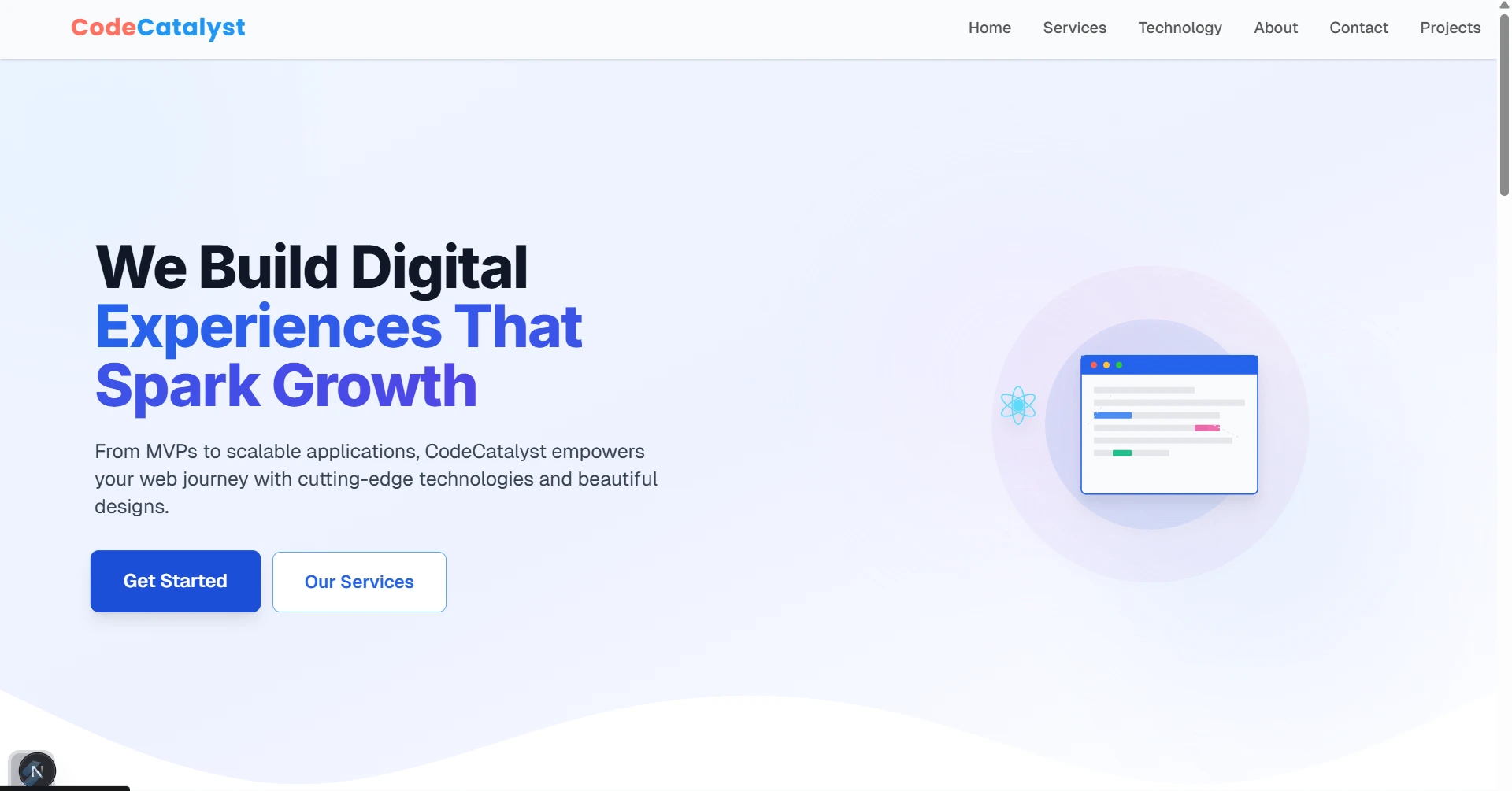 CodeCatalyst project screenshot